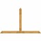 Ekena Millwork Portland Rough Sawn Timber Gable Bracket, Western Red Cedar, 108"W x 68"H x 2"D x 6"F, 15/12 Pitch GBW108X68X0206POR00RWR - alternate 1